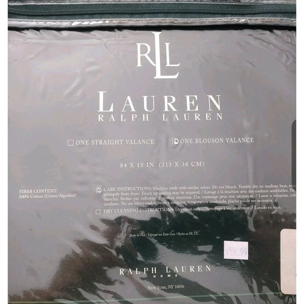 New Ralph Lauren Porcelain Blue 100% Cotton 84